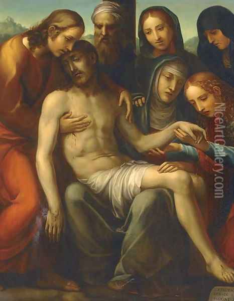 The Lamentation Oil Painting - Il Sodoma (Giovanni Antonio Bazzi)