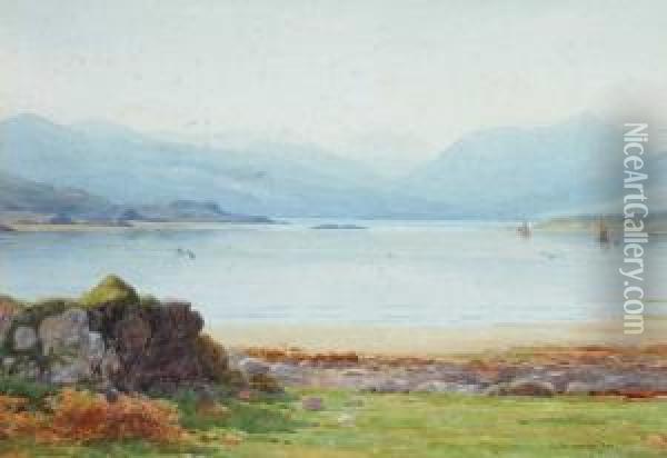 Killarney Lakes, County Kerry Oil Painting - George, Captain Drummond-Fish
