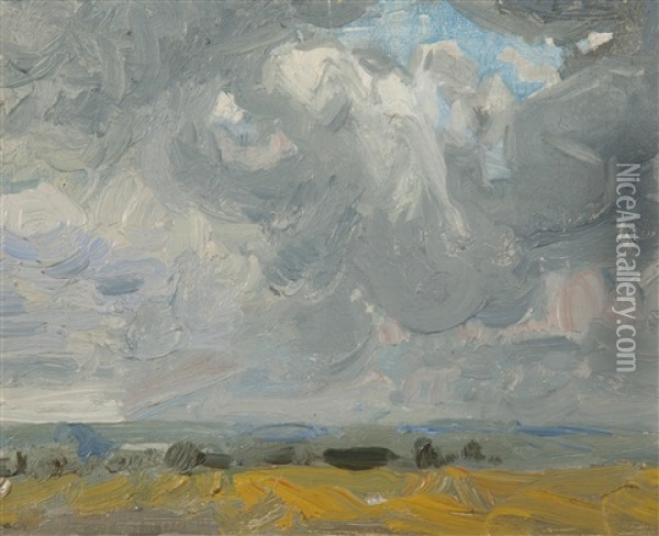 Stormy Sky Oil Painting - Harry Becker
