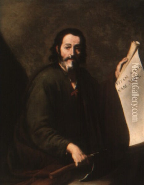 St. Matthew Oil Painting - Jusepe de Ribera