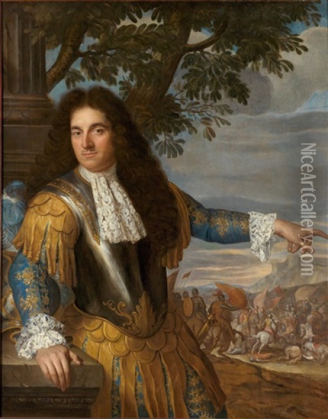Bildnis Des Louis Joseph De Bourbon Oil Painting - Louis Ferdinand Elle the Younger
