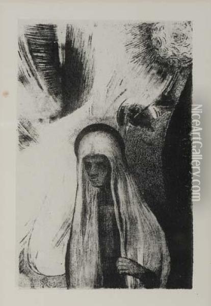 La Vieille: Que Crains Tu? Oil Painting - Odilon Redon