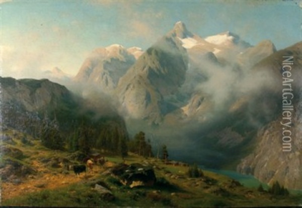 Der Watzmann Oil Painting - Wilhelm Bode