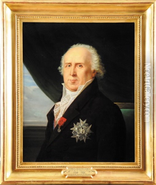 Portrait De Charles Lebrun, Duc De Plaisance, Architresorier De L'empire, En Habit Oil Painting - Robert Jacques Francois Faust Lefevre