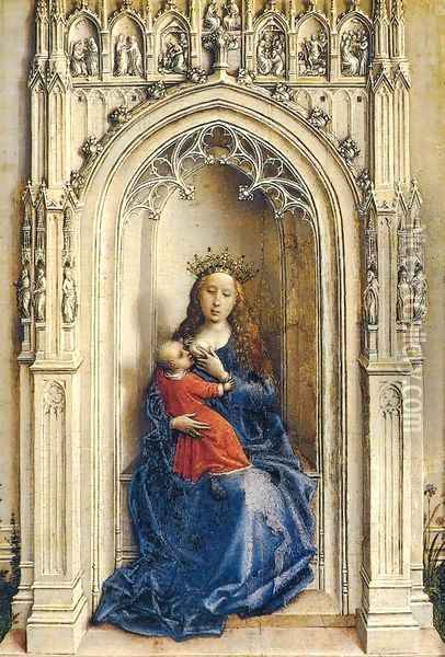 Virgin and Child Oil Painting - Rogier van der Weyden