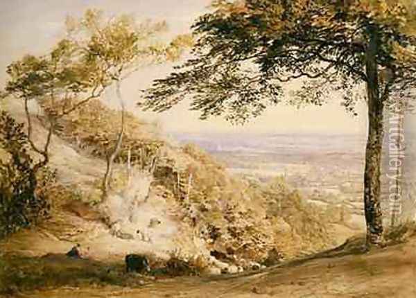 Wilmots Hill, Kent Oil Painting - Samuel Palmer