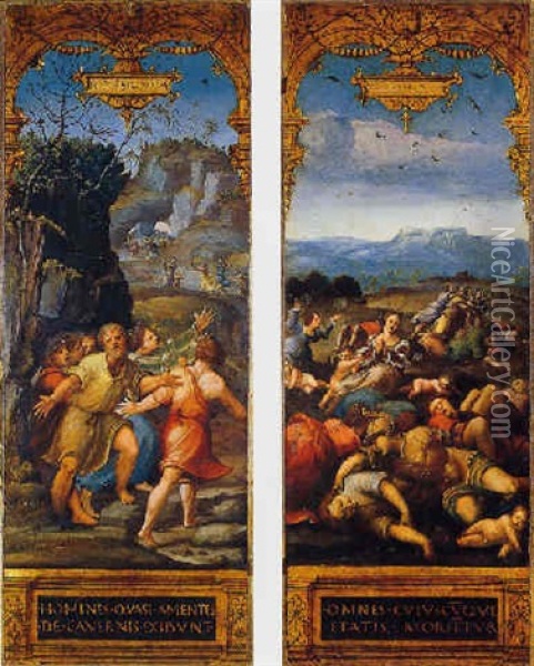 Biblical Scene Oil Painting - Giovanni Battista Ramenghi