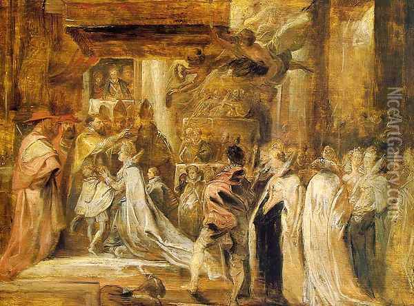 The Coronation of Marie de' Medici Oil Painting - Peter Paul Rubens