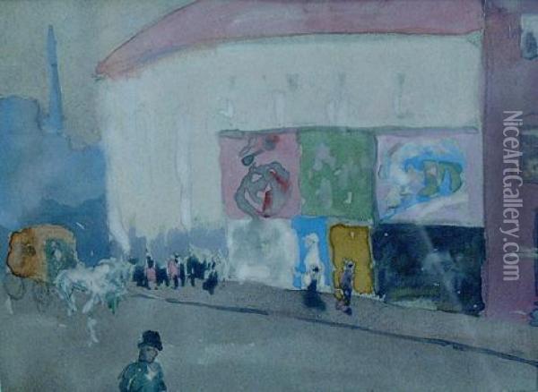 Sports Arena, Boston Oil Painting - William Penhallow Henderson