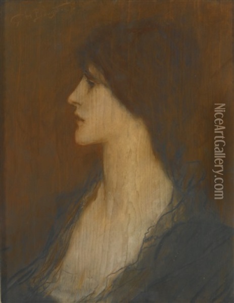 Portrait Of A Lady Oil Painting - George Henry Boughton