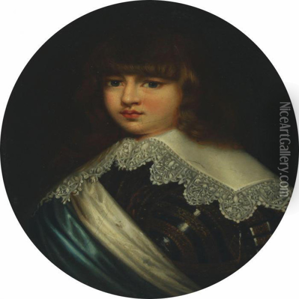 Portrait Of Valdemar Christian Oil Painting - Justus Sustermans