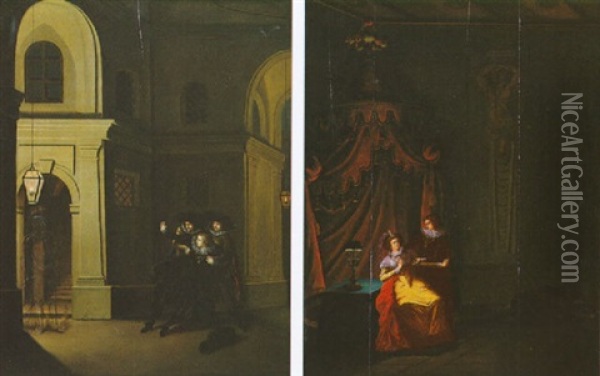 La Mort De L'oncle De Hamlet Oil Painting - Marianna Kuerzinger