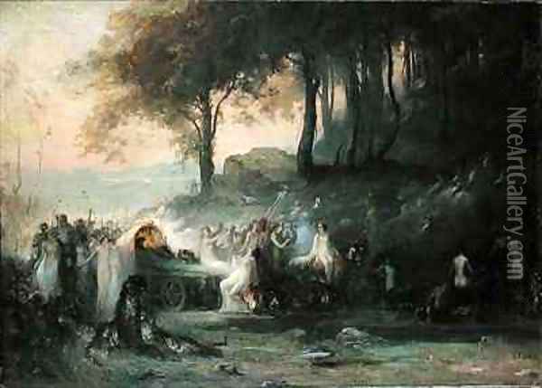 A Pagan Procession Oil Painting - Henri Foreau
