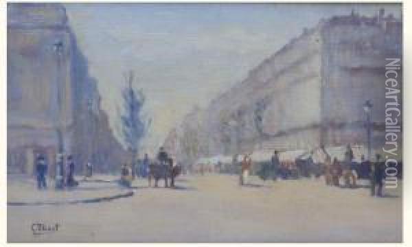 Le Cafe De La Paix Oil Painting - Marguerite Rousseau