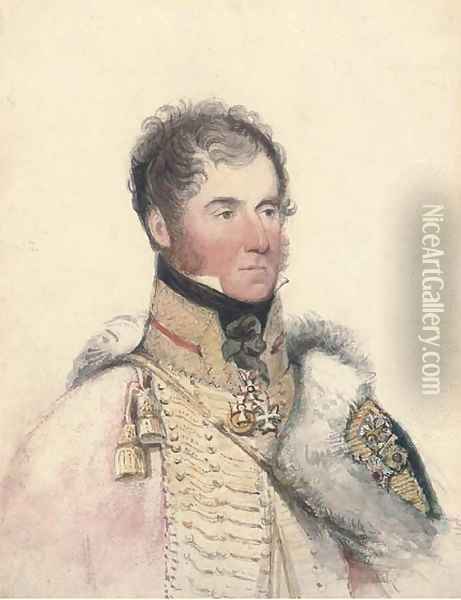 Portrait of the Marquis of Anglesey Oil Painting - George Richmond