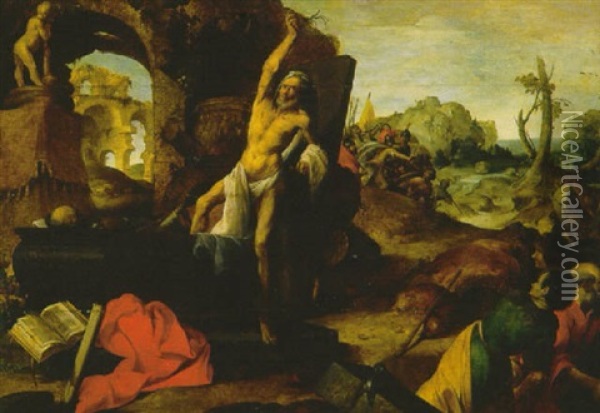 The Resurrection Oil Painting - Ghislain Vroilynck