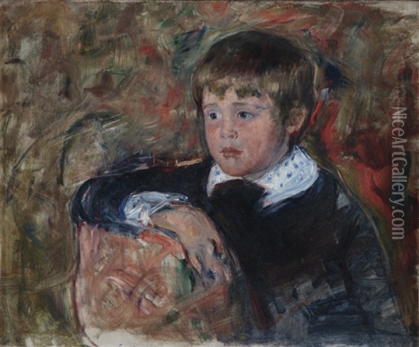 Master Robert Kelso Cassatt (master Robert Cassatt; Master Robert K. Cassatt; Portrait Of A Child; Portrait Of Master Robert Kelso Cassatt) Oil Painting - Mary Cassatt