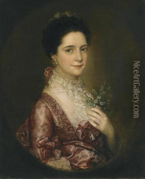 Portrait Of Mrs. Richards Oil Painting - Thomas Gainsborough