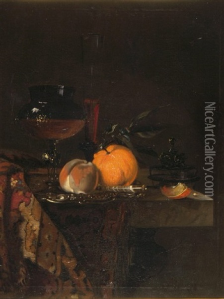 Nature Morte Oil Painting - Germain Theodore Ribot