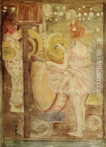Circus Band Oil Painting - Maurice Brazil Prendergast