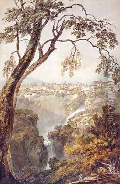 The Falls at Tivoli Oil Painting - Joseph Mallord William Turner