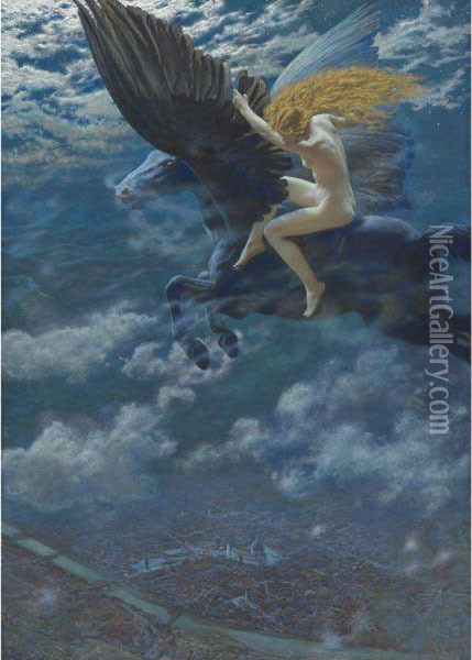 Dream Idyll Oil Painting - Edward Robert Hughes