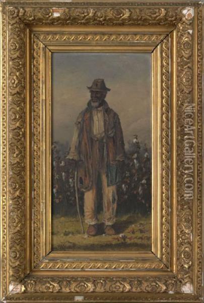 Portrait Of A Cotton Picker Oil Painting - William Aiken Walker