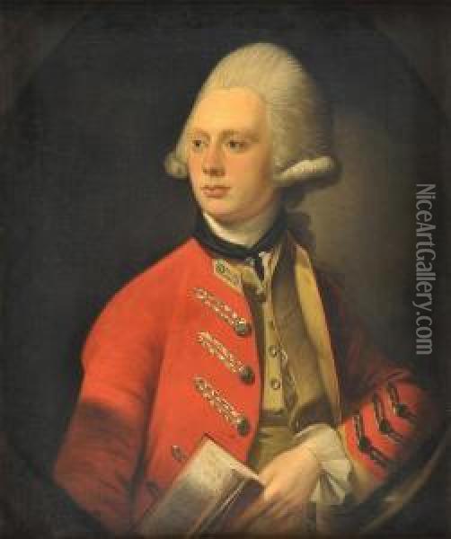 A Cornet Of The 11 Th. Dragoons 1769 Oil Painting - Henry Pickering