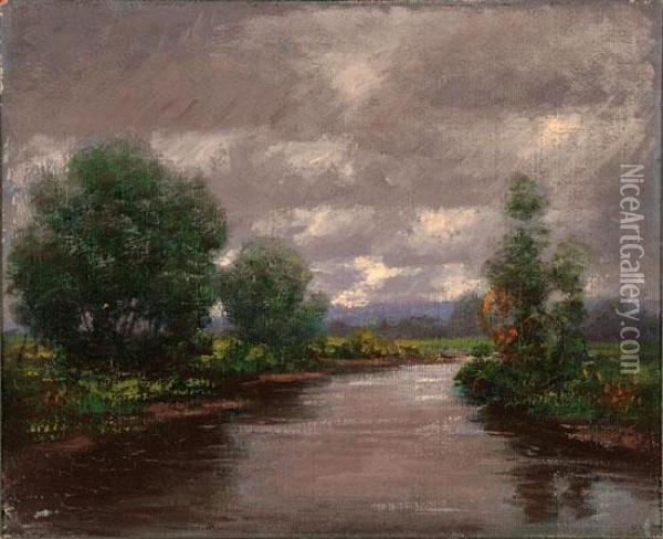 Dark River Oil Painting - Will Hutchins