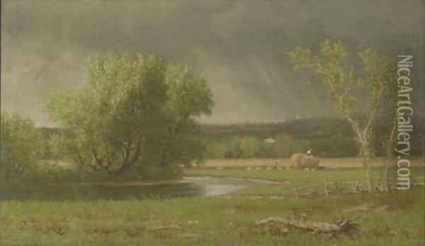 Stormy Skies Oil Painting - James Renwick Brevoort