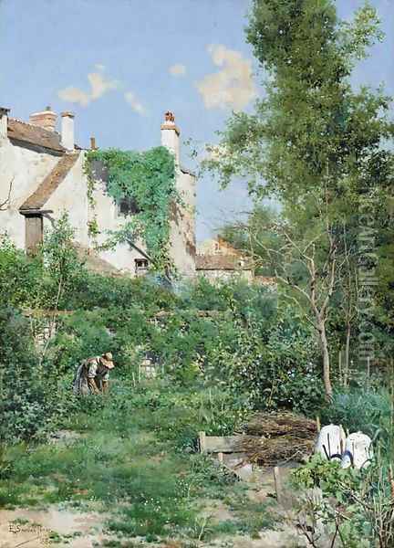El huerto Oil Painting - Francois Perrier