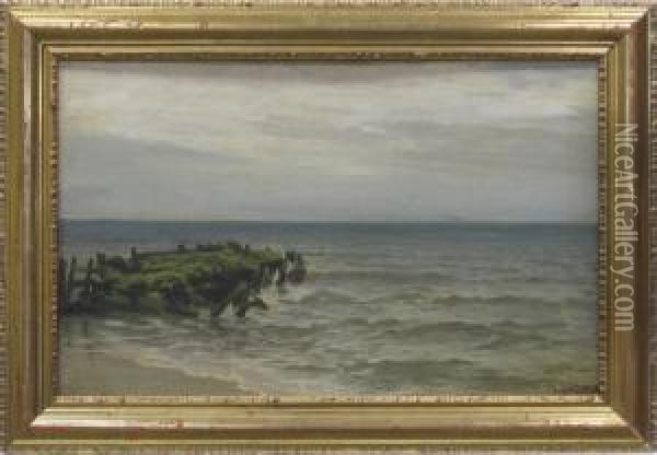 Crimean Shore Scene Oil Painting - Nikolai Nikanorovich Dubovsky