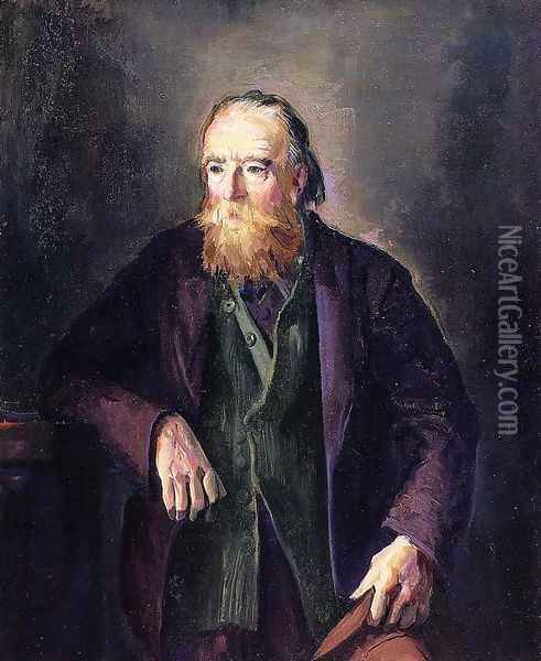 The Old Pioneer Oil Painting - George Wesley Bellows