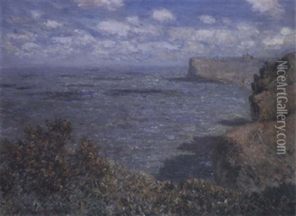 Vue Prise A Grainval Oil Painting - Claude Monet