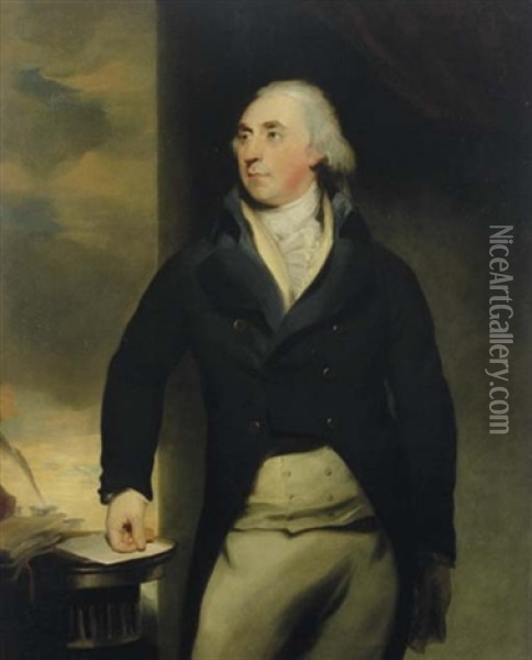 Portrait Of William Brabazon Ponsonby Oil Painting - Thomas Lawrence