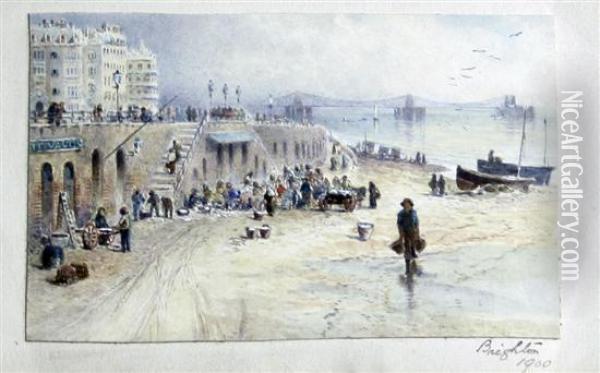 Brighton Oil Painting - Frederick E.J. Goff