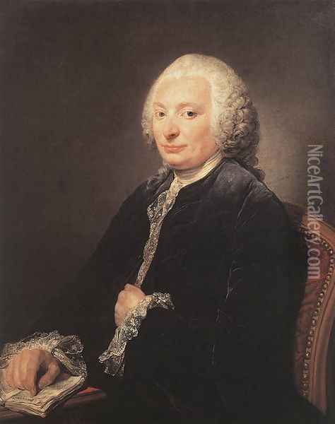 Portrait of George Gougenot de Croissy c. 1758 Oil Painting - Jean Baptiste Greuze