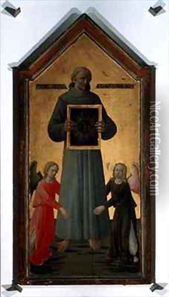 St Bernardino of Siena Oil Painting - Michelino Domenico di