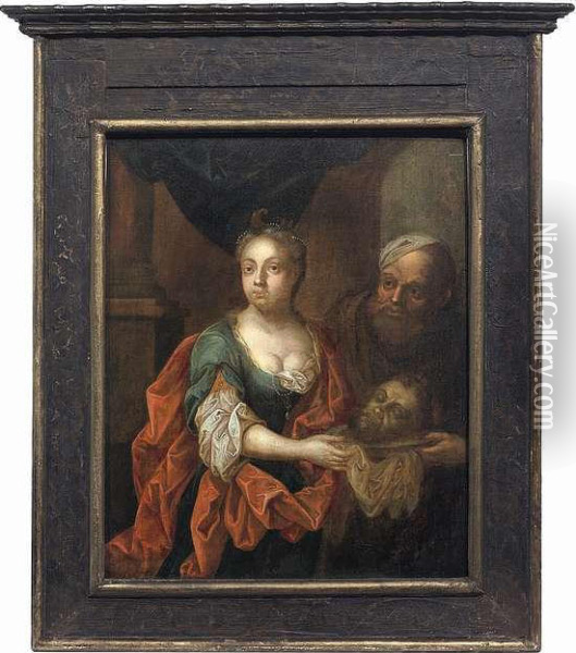 I . Judithwith The Head Of Holofernes Oil Painting - Johann Heinrich The Elder Tischbein
