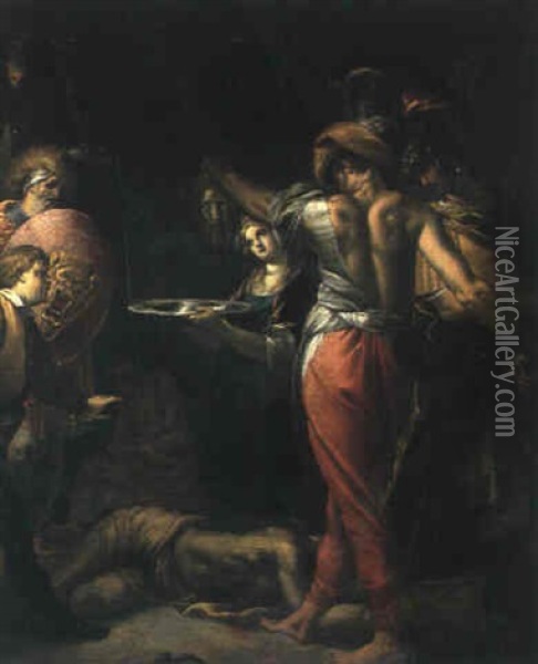 Die Enthauptung Johannes Des Taufers Oil Painting - Giovanni Paolo Recchi