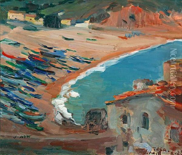 Playa De Tossa De Mar Oil Painting - Joaquim Mir