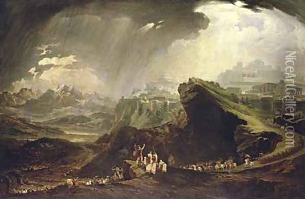 Joshua Commanding the Sun to Stand Still upon Gibeon 1816 Oil Painting - John Martin