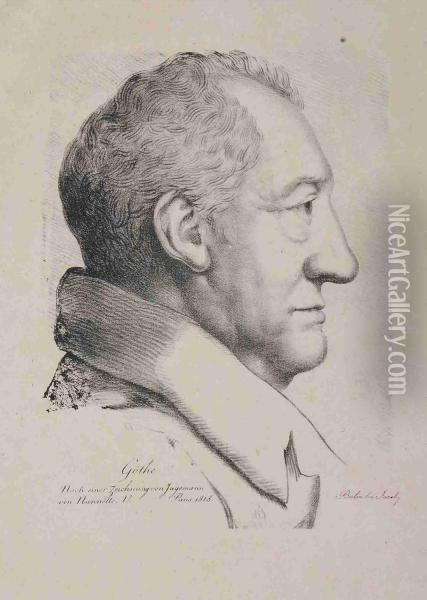 Bildnis Johann Wolfgang Von Goethe Oil Painting - Ferdinand Jagemann