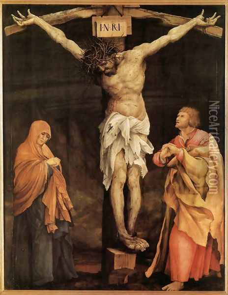 The Crucifixion 1523-24 Oil Painting - Matthias Grunewald (Mathis Gothardt)