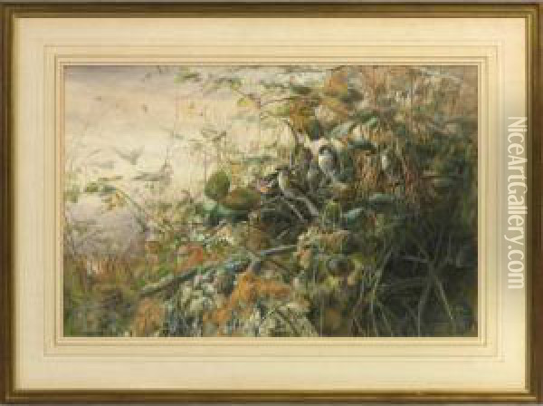 A Water Colour Oil Painting - Charles Henry C. Baldwyn