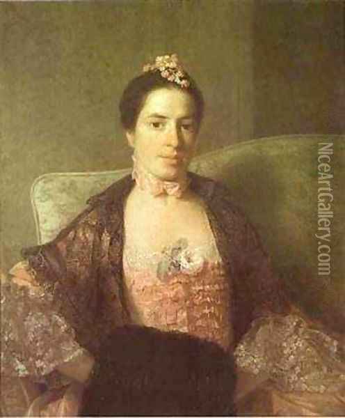 Portrait Of Martha Countess Of Elgin 1762 Oil Painting - Allan Ramsay