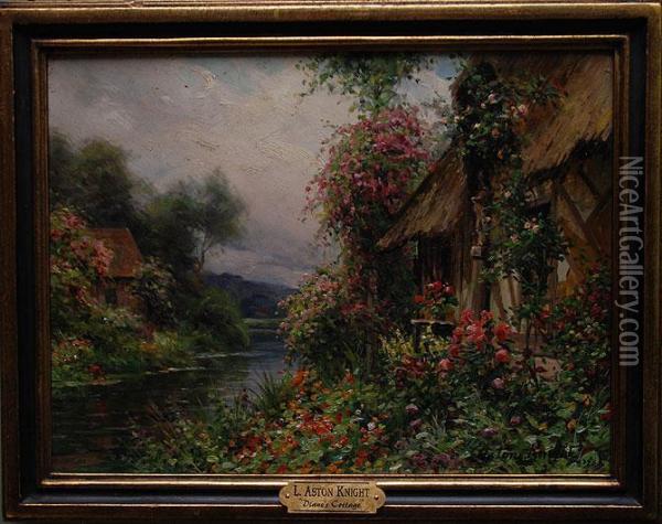 dianes Cottage Oil Painting - Louis Aston Knight