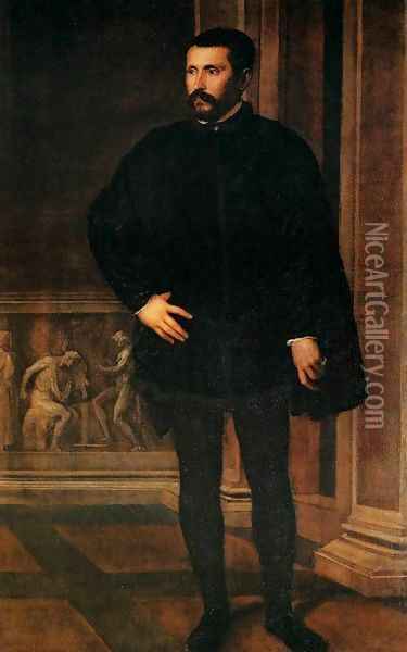 Portrait of a Man 2 Oil Painting - Tiziano Vecellio (Titian)