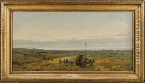 Manovre Di Danteria Oil Painting - Carlo Piacenza