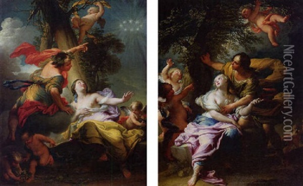 Bacchus And Ariadne Oil Painting - Andrea Casali